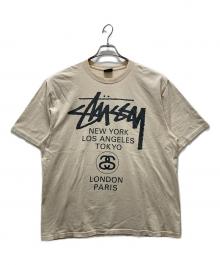 stussy（ステューシー）の古着「World Tour Tee」｜ベージュ