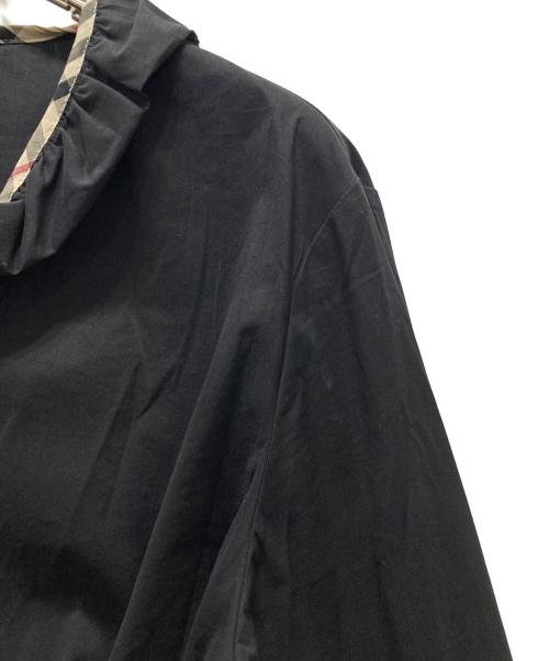 BURBERRY LONDON（バーバリーロンドン）BURBERRY LONDON (バーバリーロンドン) 長袖フリルブラウス ブラック サイズ:44の古着・服飾アイテム
