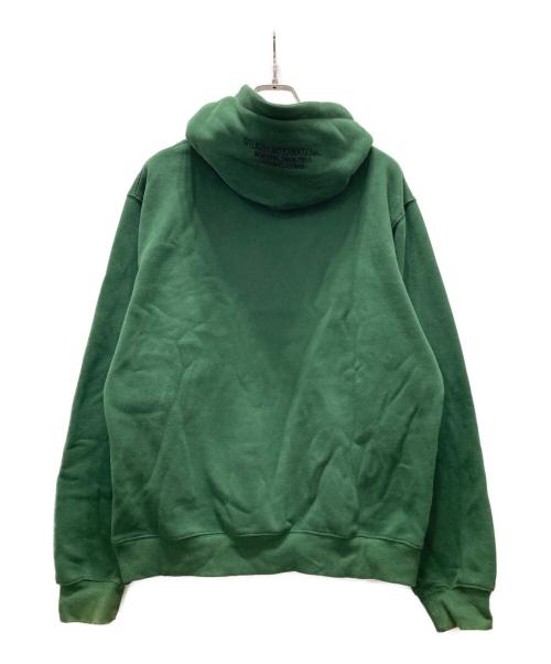 stussy（ステューシー）stussy (ステューシー) 刺繍ロゴプルオーバーパーカー グリーン サイズ:XLの古着・服飾アイテム