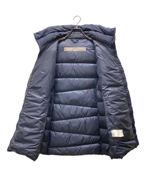add（エーディーディー）ADD (エーディーディー) ダウンコート ネイビー サイズ:36の古着・服飾アイテム
