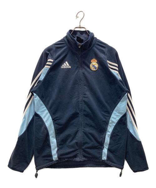 adidas（アディダス）adidas (アディダス) レアルマドリードベロアトラックジャケット ネイビー サイズ:Mの古着・服飾アイテム