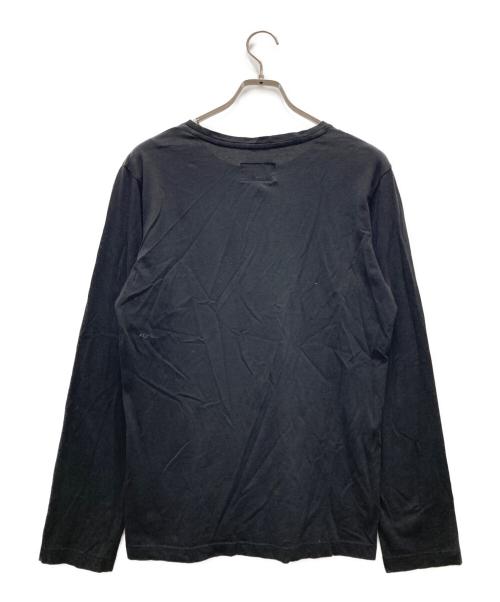 ARMANI JEANS（アルマーニジーンズ）ARMANI JEANS (アルマーニジーンズ) プリントカットソー ブラック サイズ:Mの古着・服飾アイテム