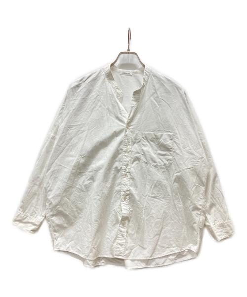 MORRIS&SONS（モリスアンドサンズ）MORRIS&SONS (モリスアンドサンズ) バンドカラードルマンスリーブシャツ ホワイトの古着・服飾アイテム