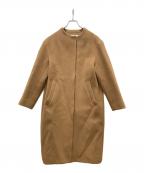 MACKINTOSH PHILOSOPHYマッキントッシュ フィロソフィー）の古着「ノーカラービーバーコート」｜ブラウン