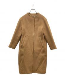 MACKINTOSH PHILOSOPHY（マッキントッシュ フィロソフィー）の古着「ノーカラービーバーコート」｜ブラウン
