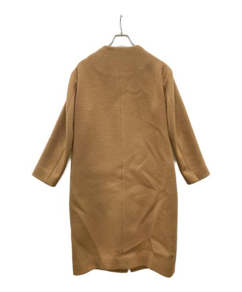 MACKINTOSH PHILOSOPHY（マッキントッシュ フィロソフィー）MACKINTOSH PHILOSOPHY (マッキントッシュ フィロソフィー) ノーカラービーバーコート ブラウン サイズ:36の古着・服飾アイテム