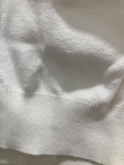 Loulou Willoughby（ルルウィルビー）Loulou Willoughby (ルルウィルビー) バイカラーカーディガン ホワイト サイズ:2の古着・服飾アイテム