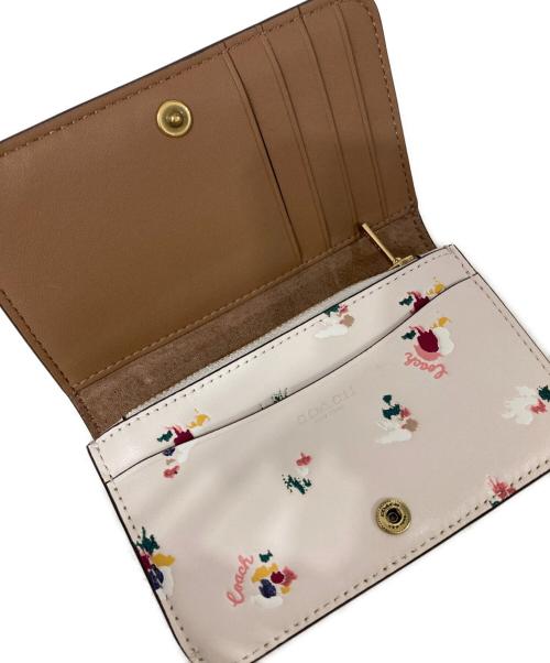 COACH（コーチ）COACH (コーチ) フローラ コイン カードケース ライトピンクの古着・服飾アイテム