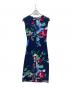 LAUREN RALPH LAUREN (ローレンラルフローレン) 花柄ノースリーブワンピース ネイビー：5000円