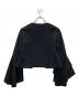LAUREN RALPH LAUREN (ローレンラルフローレン) ノーカラー袖フリルジャケット ブラック サイズ:XXS：6000円