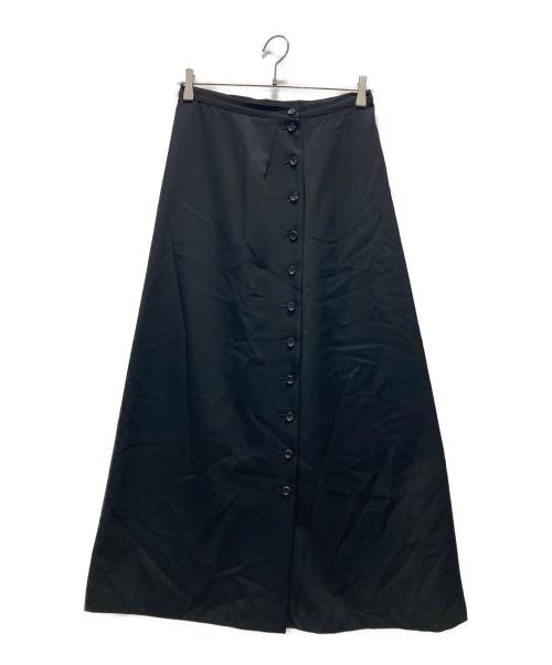 Y's（ワイズ）Y's (ワイズ) ボタンロングスカート ブラック サイズ:Mの古着・服飾アイテム