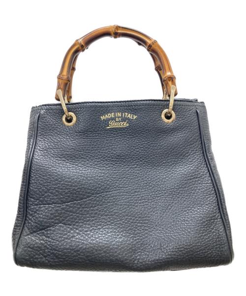 GUCCI（グッチ）GUCCI (グッチ) バンブーハンドバッグ ブラックの古着・服飾アイテム