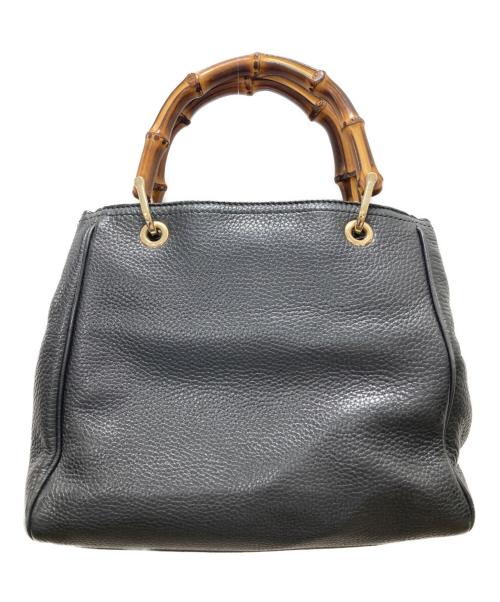 GUCCI（グッチ）GUCCI (グッチ) バンブーハンドバッグ ブラックの古着・服飾アイテム