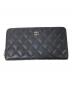 CHANEL（シャネル）の古着「マトラッセ ロングジップウォレット」｜ブラック