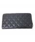 CHANEL (シャネル) マトラッセ ロングジップウォレット ブラック：100000円