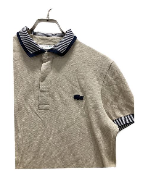 LACOSTE（ラコステ）LACOSTE (ラコステ) ポロシャツ ベージュ サイズ:Sの古着・服飾アイテム