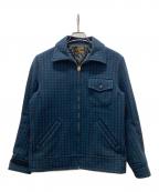 COOTIE PRODUCTIONSクーティープロダクツ）の古着「ウールチェックフィールドジャケット/Wool Field Sport Jacket」｜ブラック×ブルー