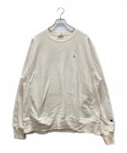 Champion REVERSE WEAVEチャンピオン リバース ウィーブ）の古着「単色タグ復刻クルーネックスウェット」｜ベージュ