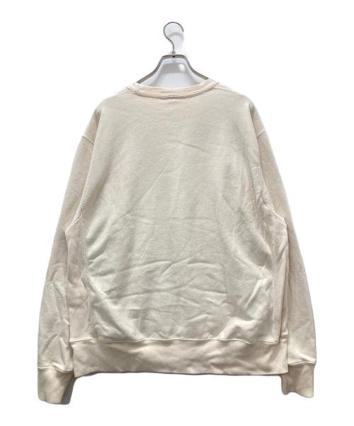 Champion REVERSE WEAVE（チャンピオン リバース ウィーブ）Champion REVERSE WEAVE (チャンピオン リバース ウィーブ) 単色タグ復刻クルーネックスウェット ベージュ サイズ:Lの古着・服飾アイテム