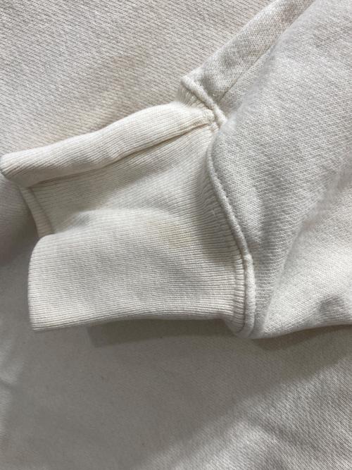 Champion REVERSE WEAVE（チャンピオン リバース ウィーブ）Champion REVERSE WEAVE (チャンピオン リバース ウィーブ) 単色タグ復刻クルーネックスウェット ベージュ サイズ:Lの古着・服飾アイテム