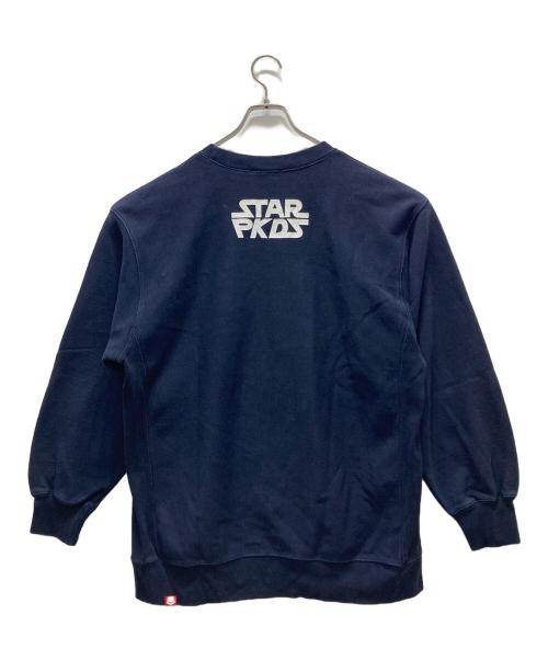 PUNK DRUNKERS（パンクドランカーズ）PUNK DRUNKERS (パンクドランカーズ) クルーネックスウェット ネイビー サイズ:XLの古着・服飾アイテム