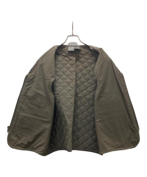 GAP（ギャップ）GAP (ギャップ) 90s切替レザーベスト ブラウン サイズ:XLの古着・服飾アイテム