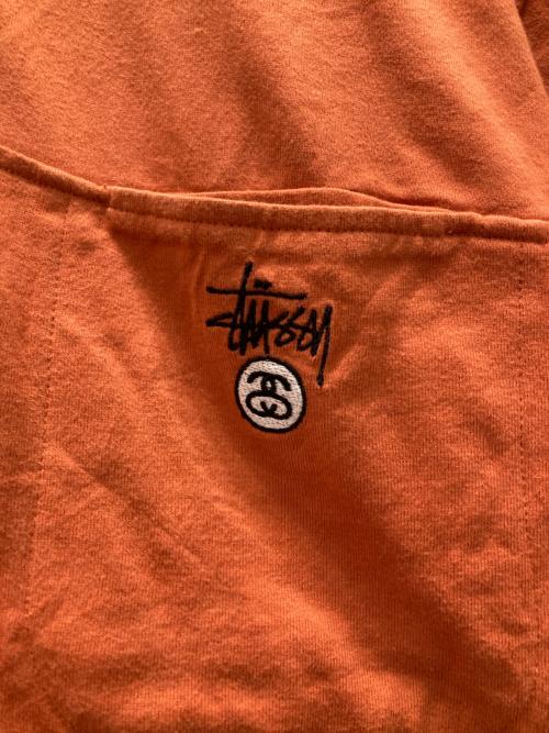 stussy（ステューシー）stussy (ステューシー) 00sジップポロシャツ オレンジ サイズ:Mの古着・服飾アイテム