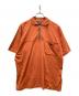 stussy（ステューシー）の古着「00sジップポロシャツ」｜オレンジ