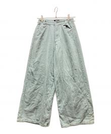 stussy（ステューシー）の古着「ピスタグ コーデュロイワイドパンツ」｜スカイブルー