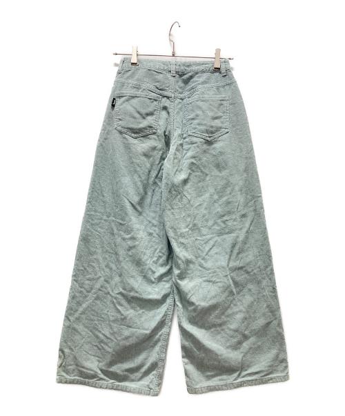 stussy（ステューシー）stussy (ステューシー) ピスタグ コーデュロイワイドパンツ スカイブルー サイズ:Sの古着・服飾アイテム