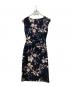 LAUREN RALPH LAUREN (ローレン ラルフ ローレン) 花柄ブラウスワンピース ブラック：4000円