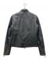 ANAYI (アナイ) シングルライダースジャケット ブラック サイズ:36：5000円