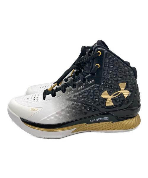 UNDER ARMOUR（アンダーアーマー）UNDER ARMOUR (アンダーアーマー) CURRY 1 MVP ハイカットスニーカー ブラック サイズ:25 未使用品の古着・服飾アイテム