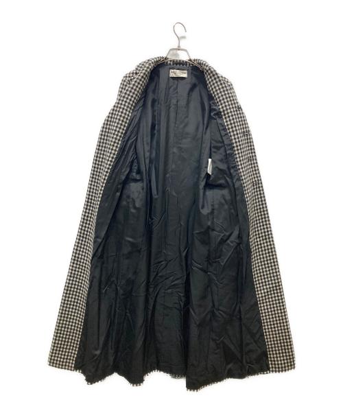 ROBE DE CHAMBRE COMME DES GARCONS（ローブドシャンブル コムデギャルソン）ROBE DE CHAMBRE COMME DES GARCONS (ローブドシャンブル コムデギャルソン) 98AWタータンチェックチェスターコート ホワイト サイズ:表記無しの古着・服飾アイテム
