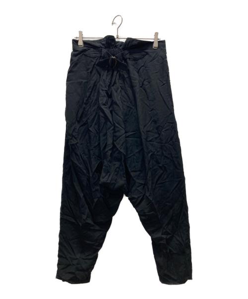 LIMI feu（リミフゥ）LIMI feu (リミフゥ) シンチバックサルエルパンツ ブラック サイズ:Sの古着・服飾アイテム