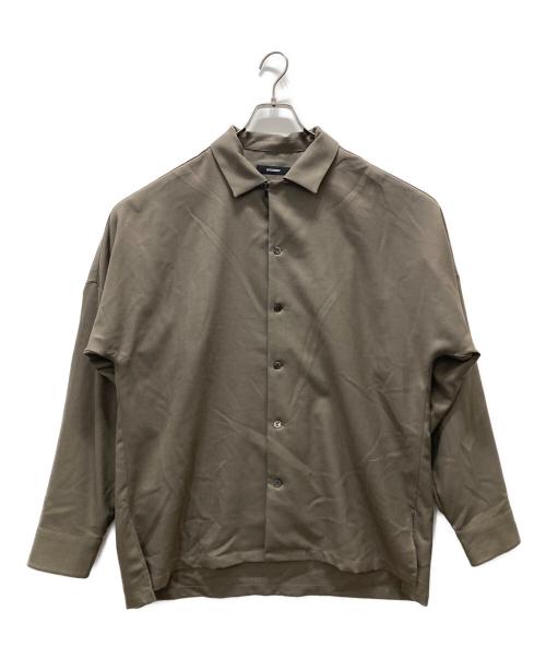 ATTACHMENT（アタッチメント）ATTACHMENT (アタッチメント) WOOL TWILL L/S SHIRTS ブラウン サイズ:3の古着・服飾アイテム