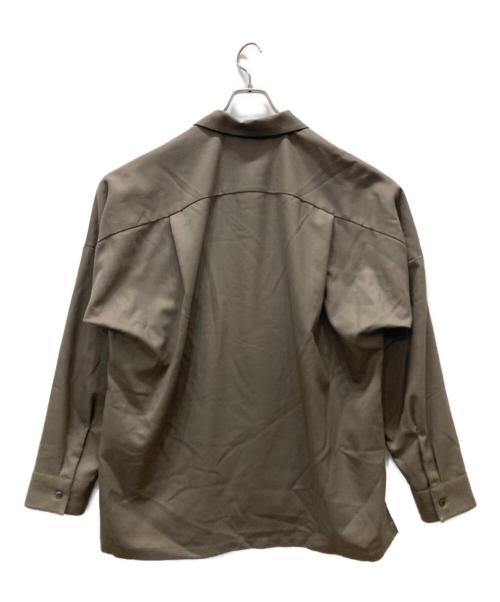 ATTACHMENT（アタッチメント）ATTACHMENT (アタッチメント) WOOL TWILL L/S SHIRTS ブラウン サイズ:3の古着・服飾アイテム