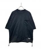 COMME des GARCONS HOMMEコムデギャルソン オム）の古着「綿天竺 製品プリント S/S ポケットTシャツ」｜ブラック