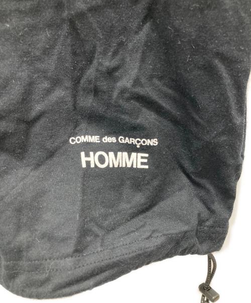 COMME des GARCONS HOMME（コムデギャルソン オム）COMME des GARCONS HOMME (コムデギャルソン オム) 綿天竺 製品プリント S/S ポケットTシャツ ブラック サイズ:Lの古着・服飾アイテム