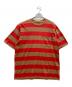 stussy（ステューシー）の古着「ボーダーポケットTシャツ/Classic Stripe Crew Neck T-Shirt」｜レッド×ブラウン