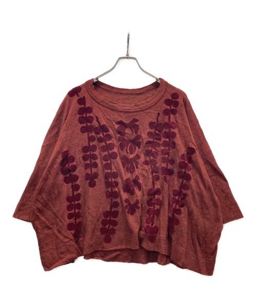 45R（フォーティファイブ・アール）45R (フォーティファイブ・アール) 重陽の歳時期Tシャツ レッドの古着・服飾アイテム