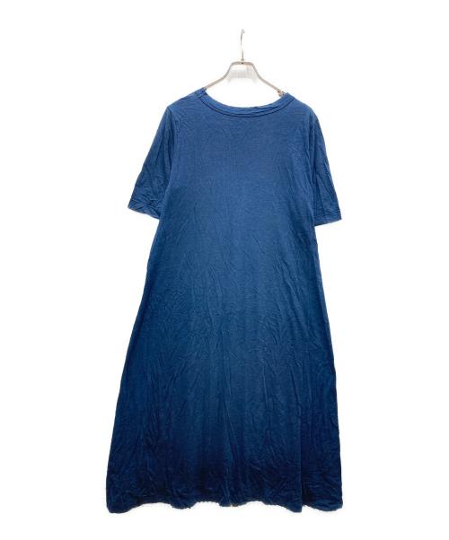 45R（フォーティファイブ・アール）45R (フォーティファイブ・アール) カットソーワンピース ネイビーの古着・服飾アイテム