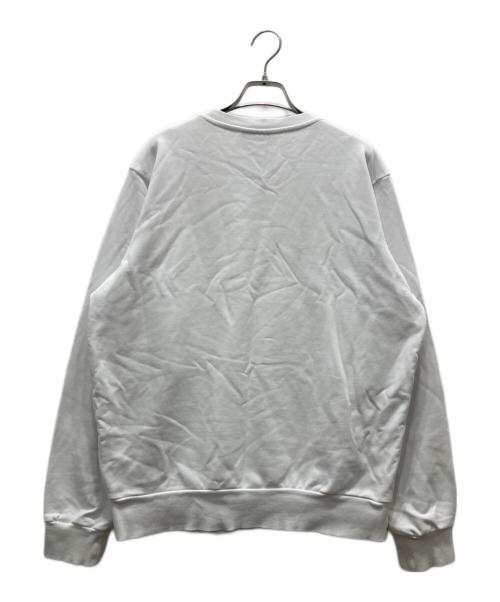 DIESEL（ディーゼル）DIESEL (ディーゼル) エンボス加工ロゴスウェット ホワイト サイズ:Lの古着・服飾アイテム