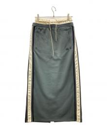 MAISON SPECIAL（メゾンスペシャル）の古着「Double Waist Side Line Jersey Skirt」｜グレー