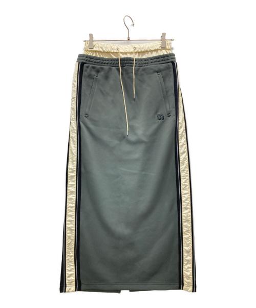MAISON SPECIAL（メゾンスペシャル）MAISON SPECIAL (メゾンスペシャル) Double Waist Side Line Jersey Skirt グレー サイズ:38の古着・服飾アイテム