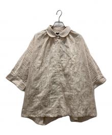 nunuforme（ヌヌフォルム）の古着「ワイド半袖シャツ」｜ベージュ