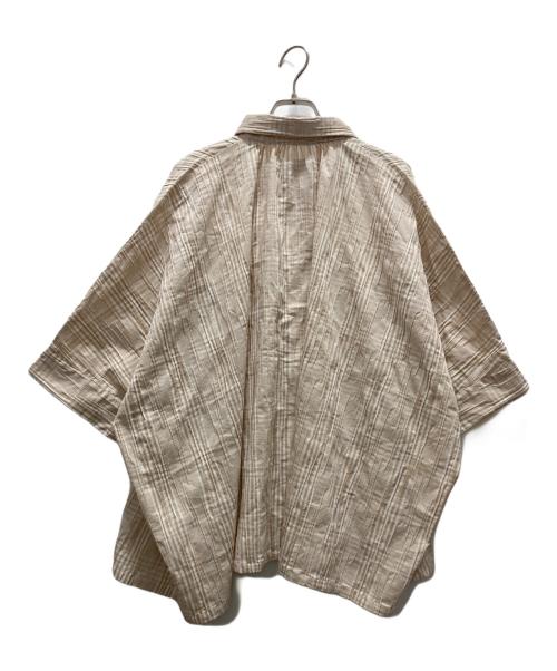 nunuforme（ヌヌフォルム）nunuforme (ヌヌフォルム) ワイド半袖シャツ ベージュ サイズ:2の古着・服飾アイテム