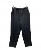 fog linen workフォグリネンワーク）の古着「テーパードイージーパンツ」｜ブラック
