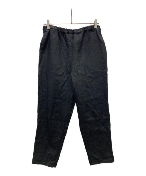 fog linen work（フォグリネンワーク）fog linen work (フォグリネンワーク) テーパードイージーパンツ ブラック サイズ:記載無しの古着・服飾アイテム
