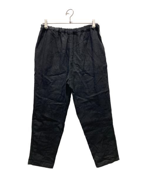 fog linen work（フォグリネンワーク）fog linen work (フォグリネンワーク) テーパードイージーパンツ ブラック サイズ:記載無しの古着・服飾アイテム